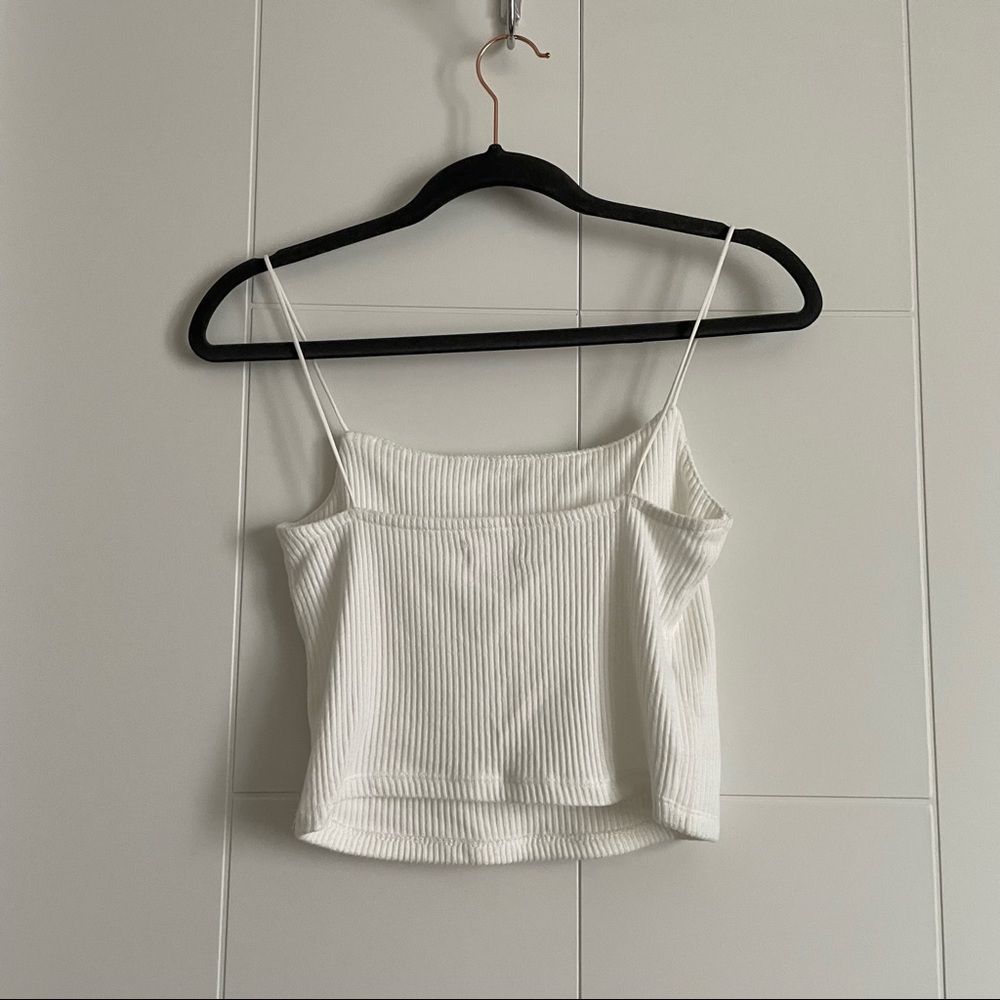 Ardene Ribbed Cropped Bungee Strap Tank - Picture 2 of 4